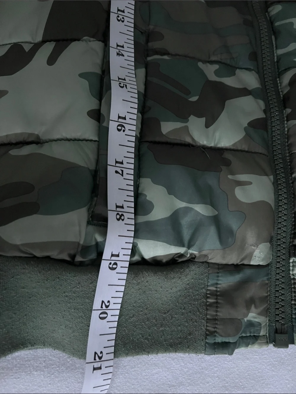 Justice | Kids Green Camo Hooded Puffer Jacket The Coat Collection Size 12